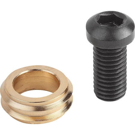 Kipp Cam Screw With Knife Edge Washer D=M16X26, 8 Mild Steel, Comp:Carbon Steel K0025.16